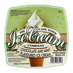 Choc Mint Ice Cream 5L